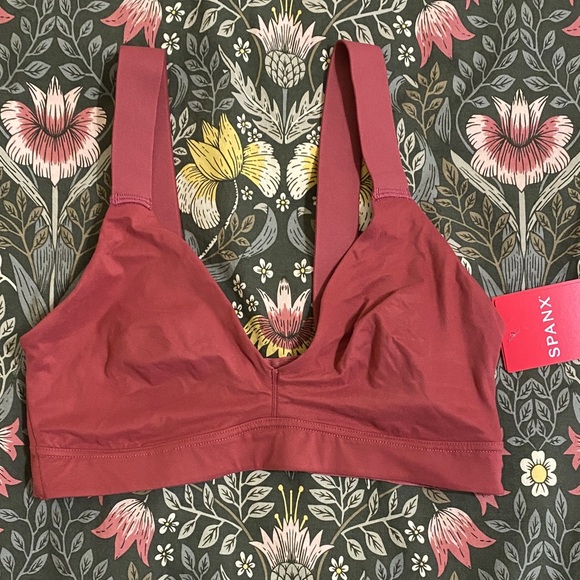 SPANX Women's Deep Red Bralette BRA-LLELUJAH! unlined bralette - Picture 1 of 5